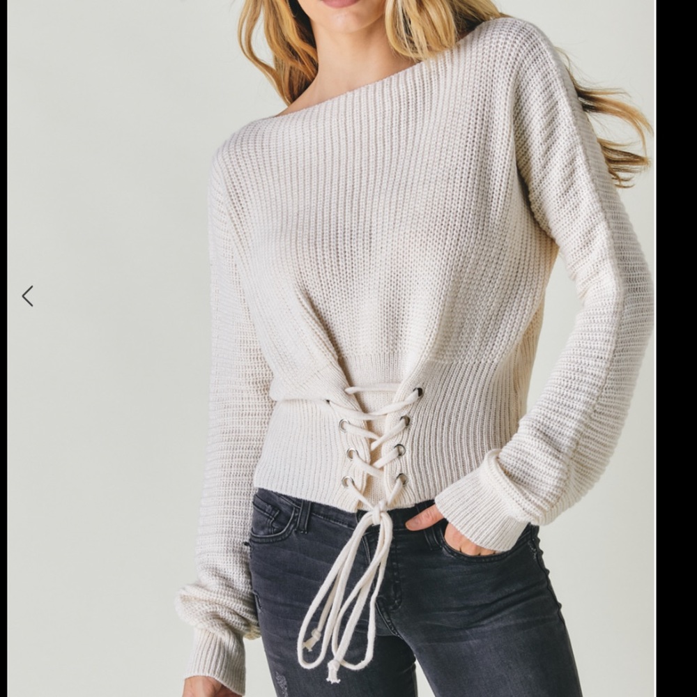 Tie the knot sweater